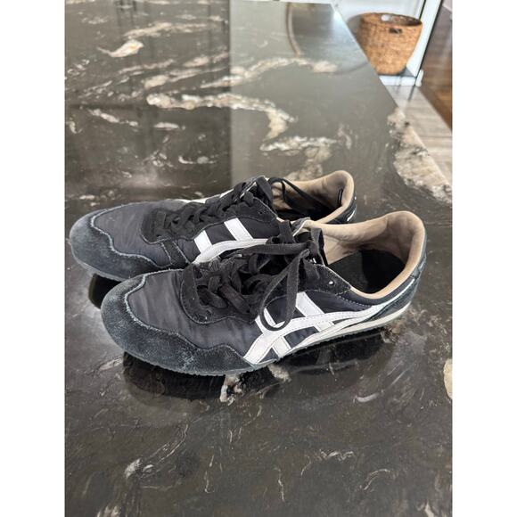 Onitsuka Tiger SERRANO 001 Black/White Unisex Shoes size men 6.5 women 8.5 - Picture 3 of 10